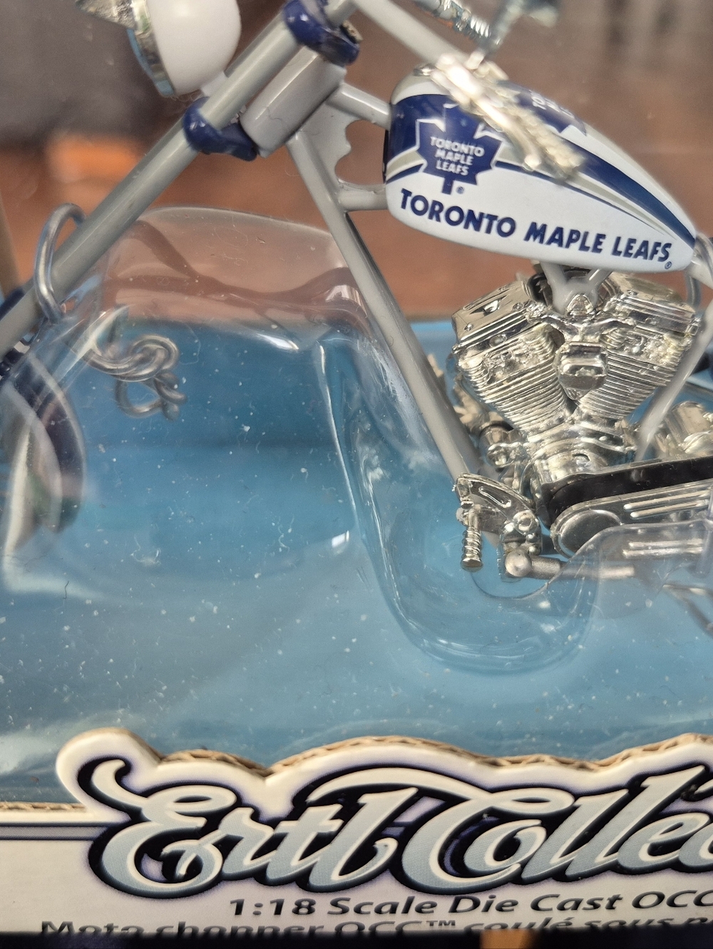 Toronto Maple Leafs Motorcycle Die-Cast Collectible - Blue & White
